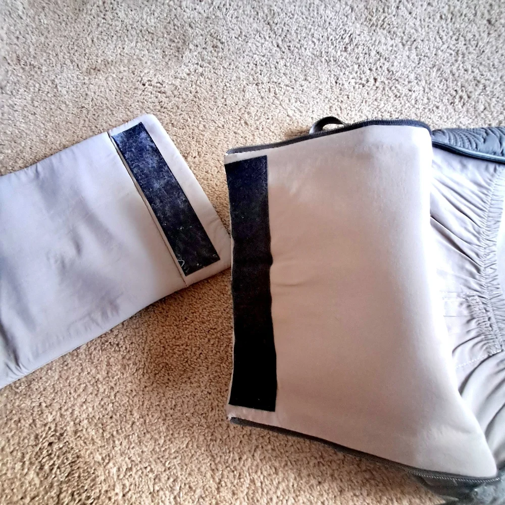 Petunia Pickle Bottom Convertible Diaper Bag GUC Slate Gray Changing Pad